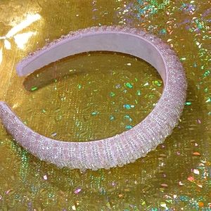 Pink beaded headbands